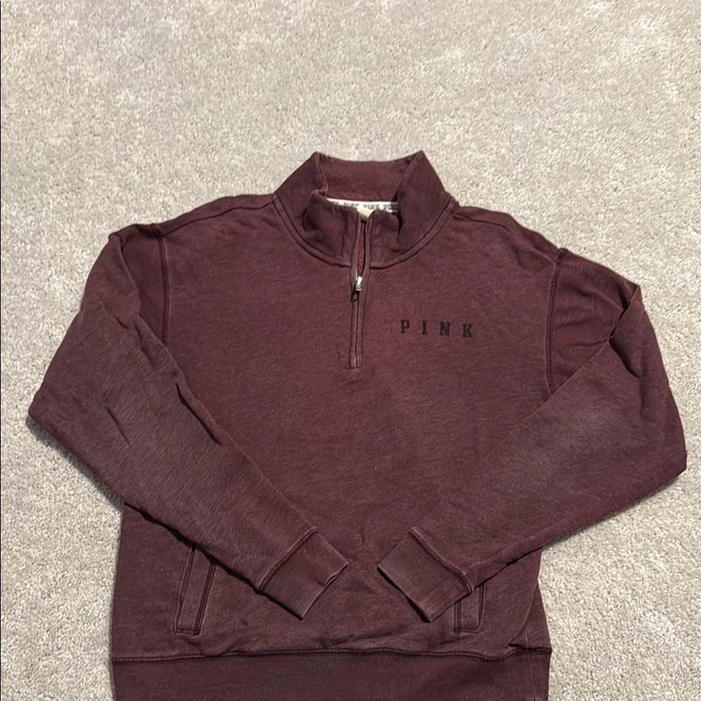PINK Victoria's Secret Purple Zip Up Sweater